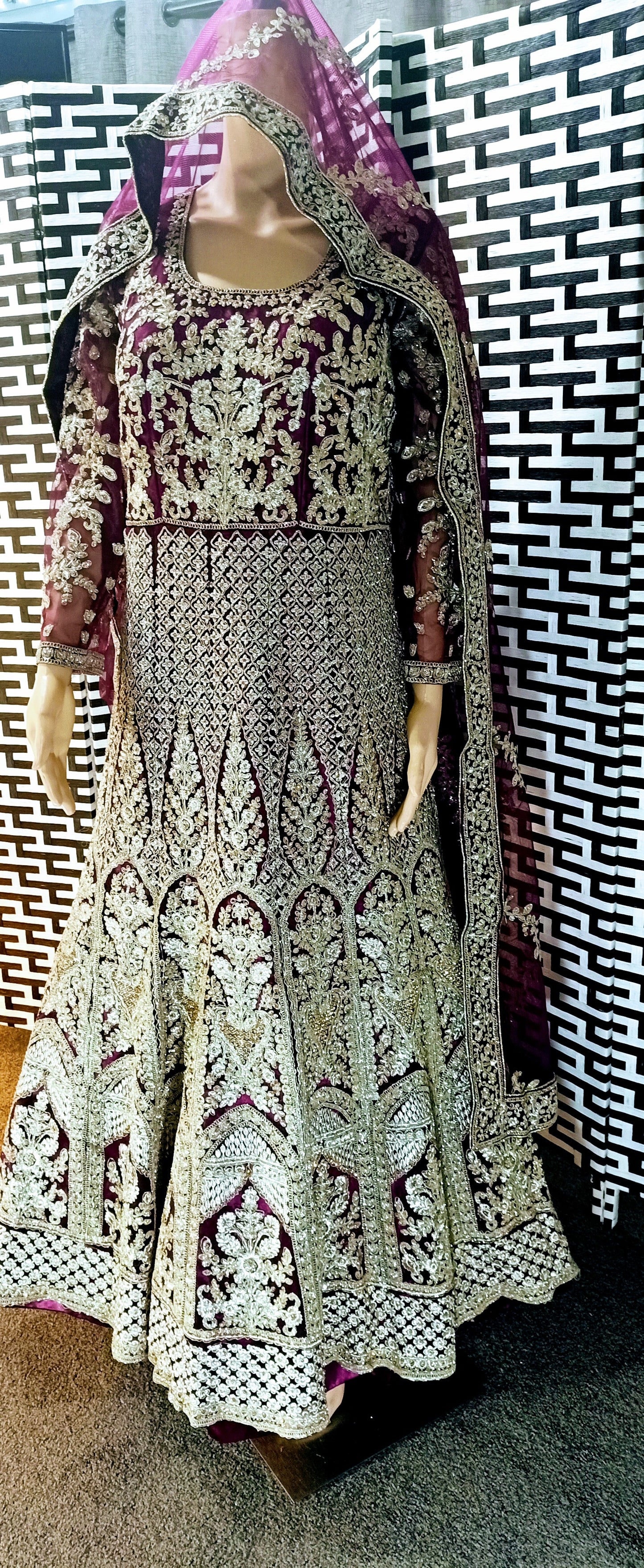 Dark Orchid Purple Gown