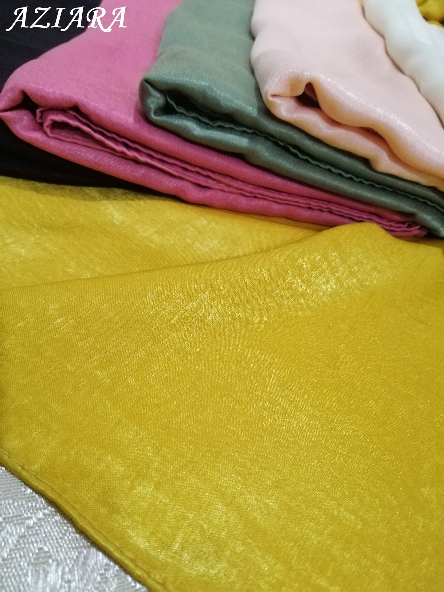 Luxurious sold silk thick scarves / hijabs