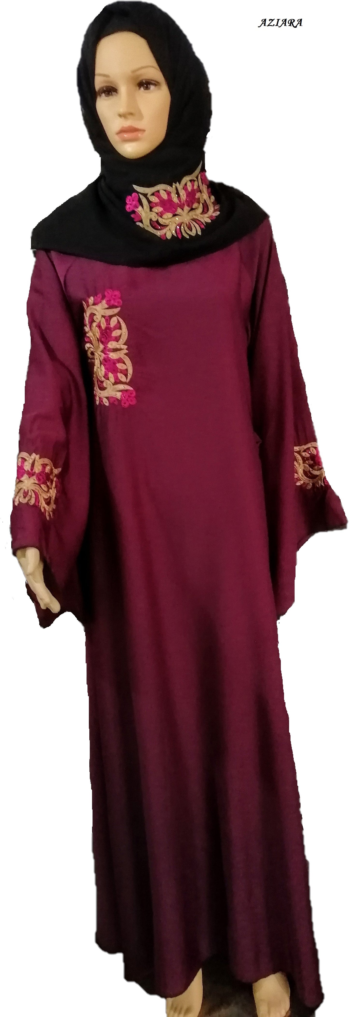 Dark Wine Magenta floral (Size 48)