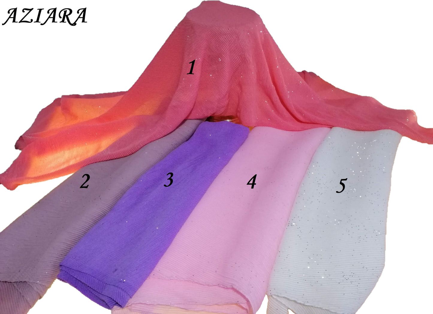 Puff Crinkle Glitter Scarves / Hijabs