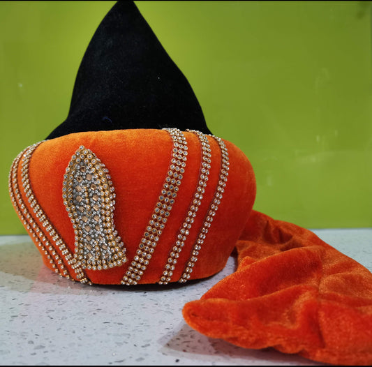 Ashrafi Taaj Mens Hat 1 (Orange)