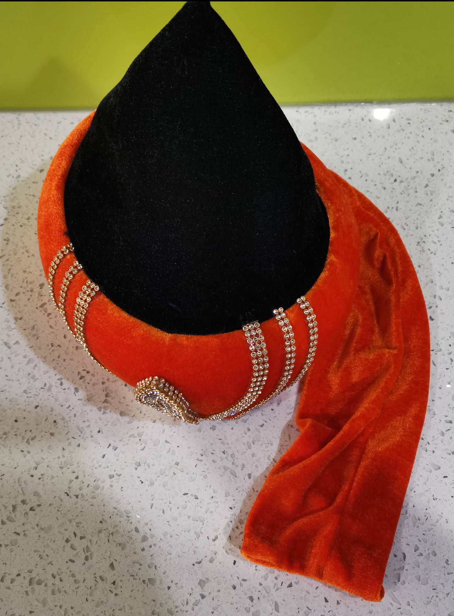 Ashrafi Taaj Mens Hat 1 (Orange)
