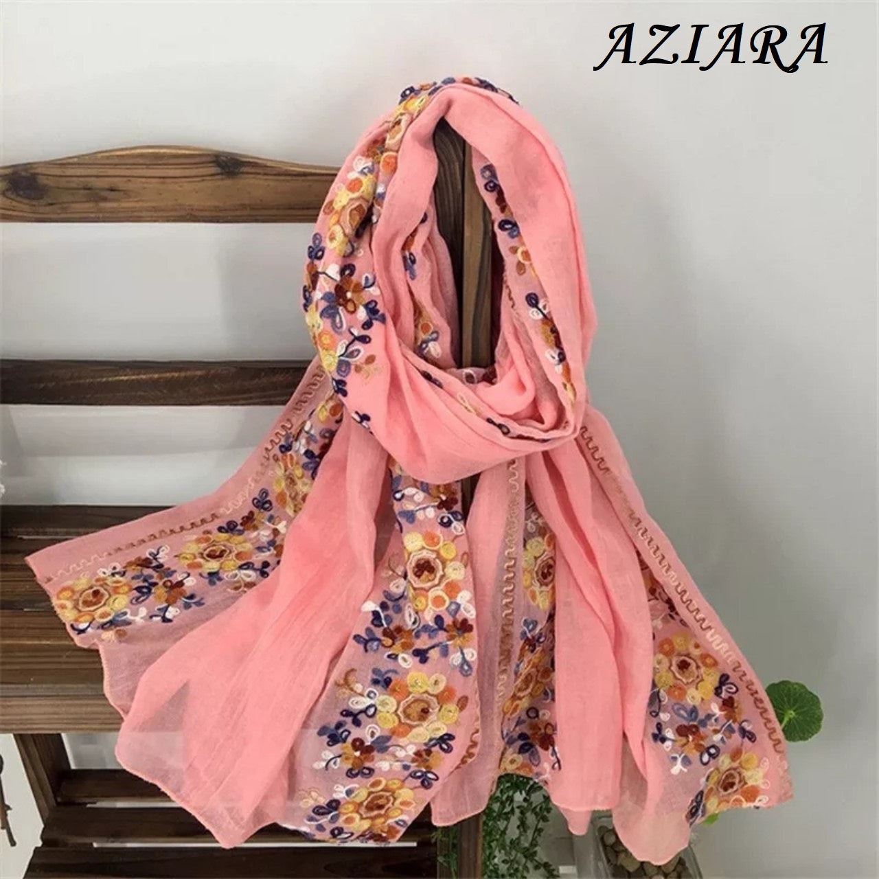 Floral Embroidery Scarves