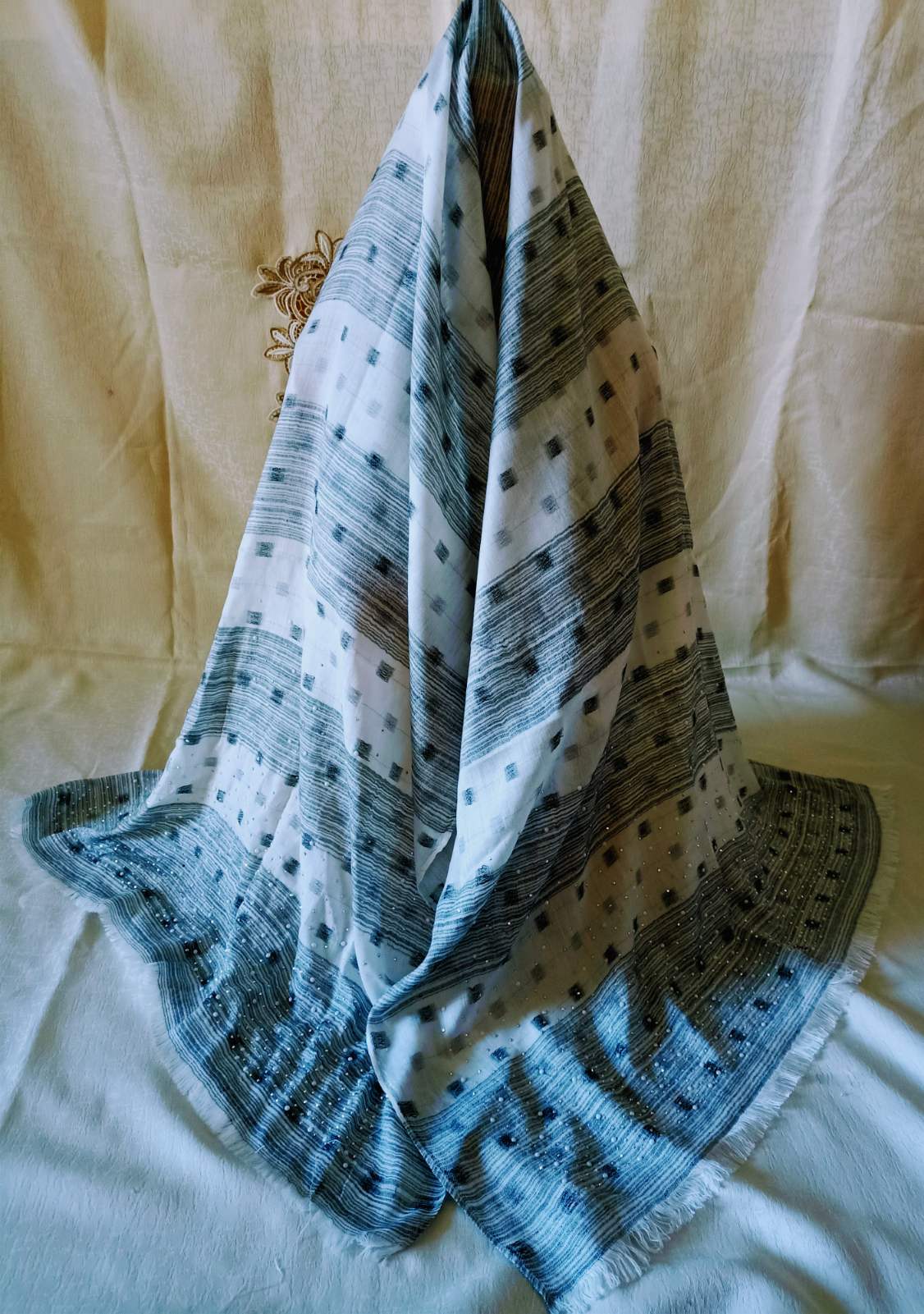 Square Print Scarves Hijabs