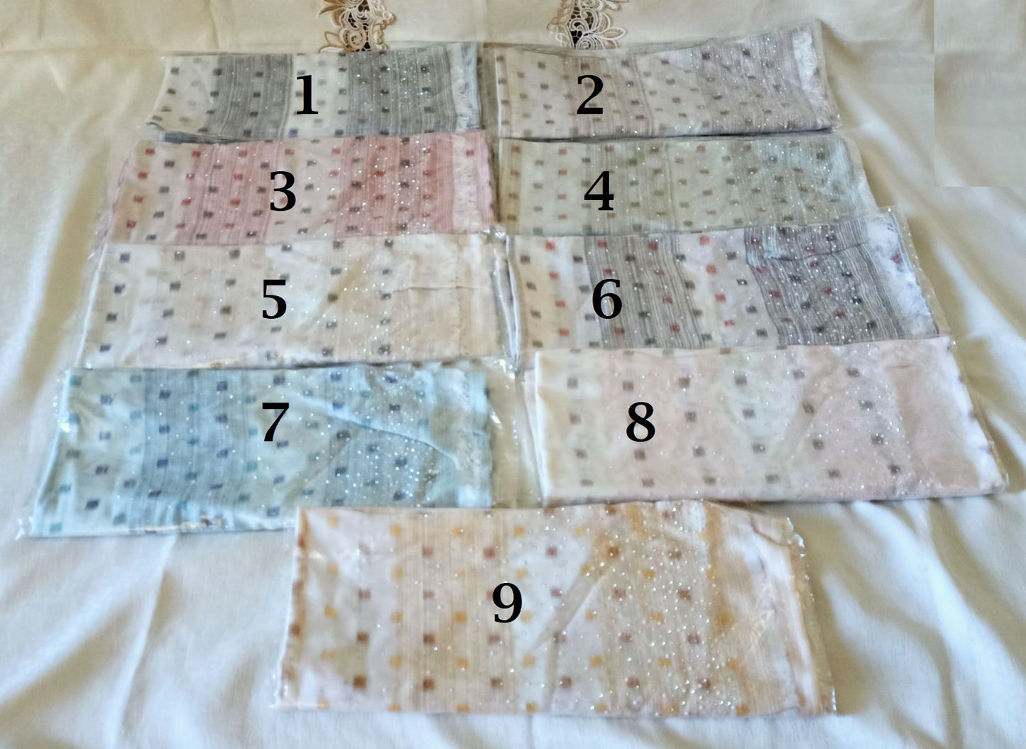 Square Print Scarves Hijabs